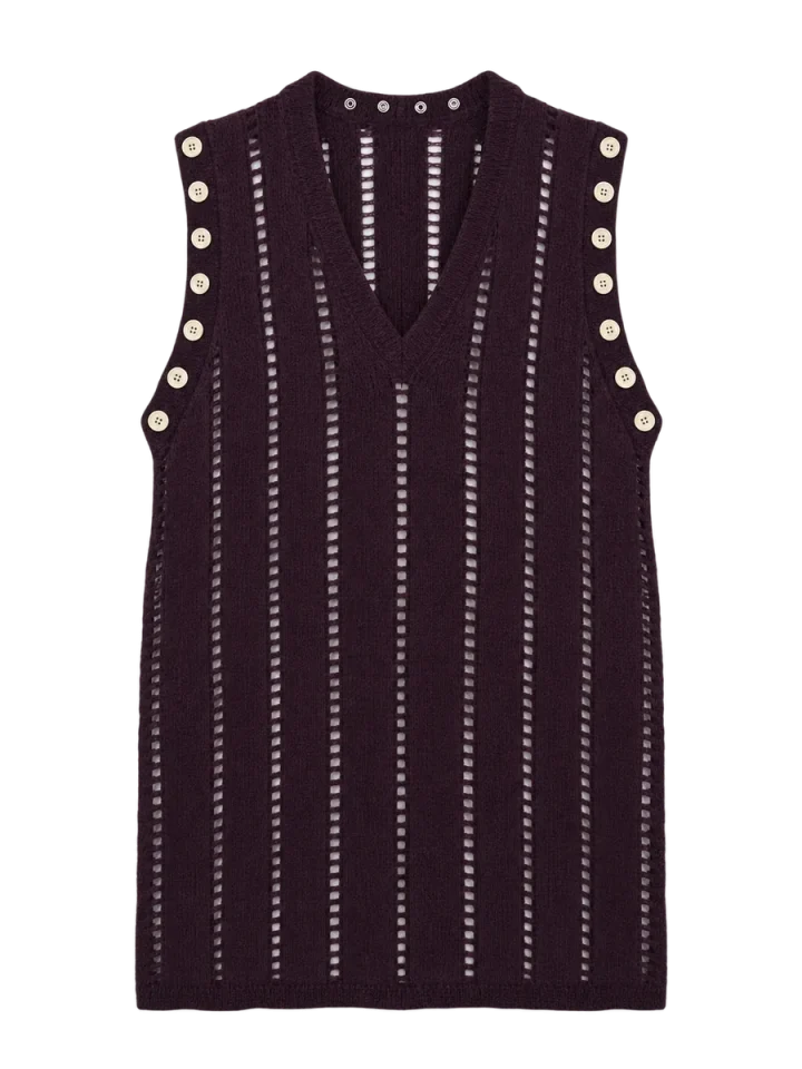 Ladder Longline Vest, laid flat