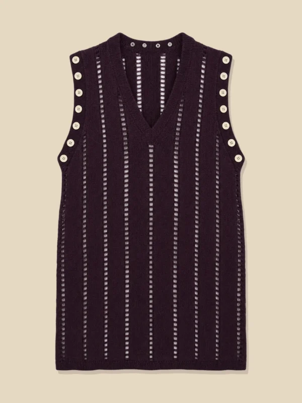 Ladder Longline Vest, laid flat