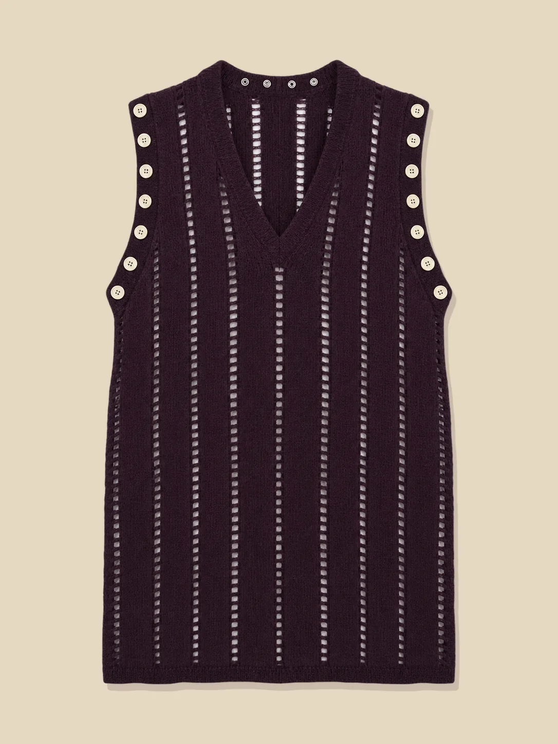 Ladder lang vest, lagt fladt