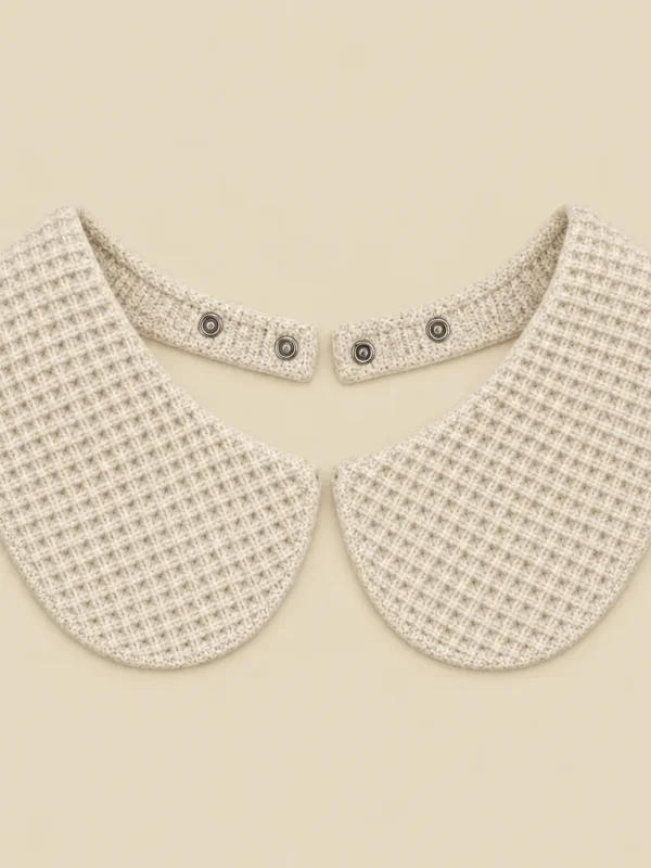 Waffle Peter Pan Collar, back view