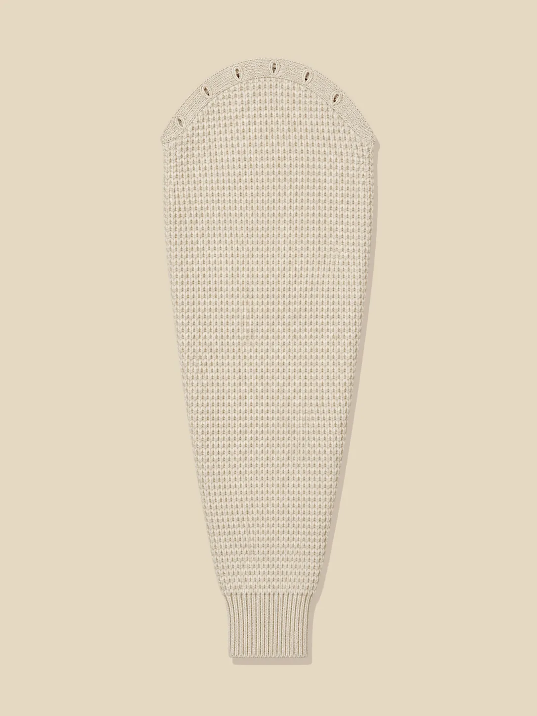 Waffle Ärmel, ein Ärmel flach liegend
