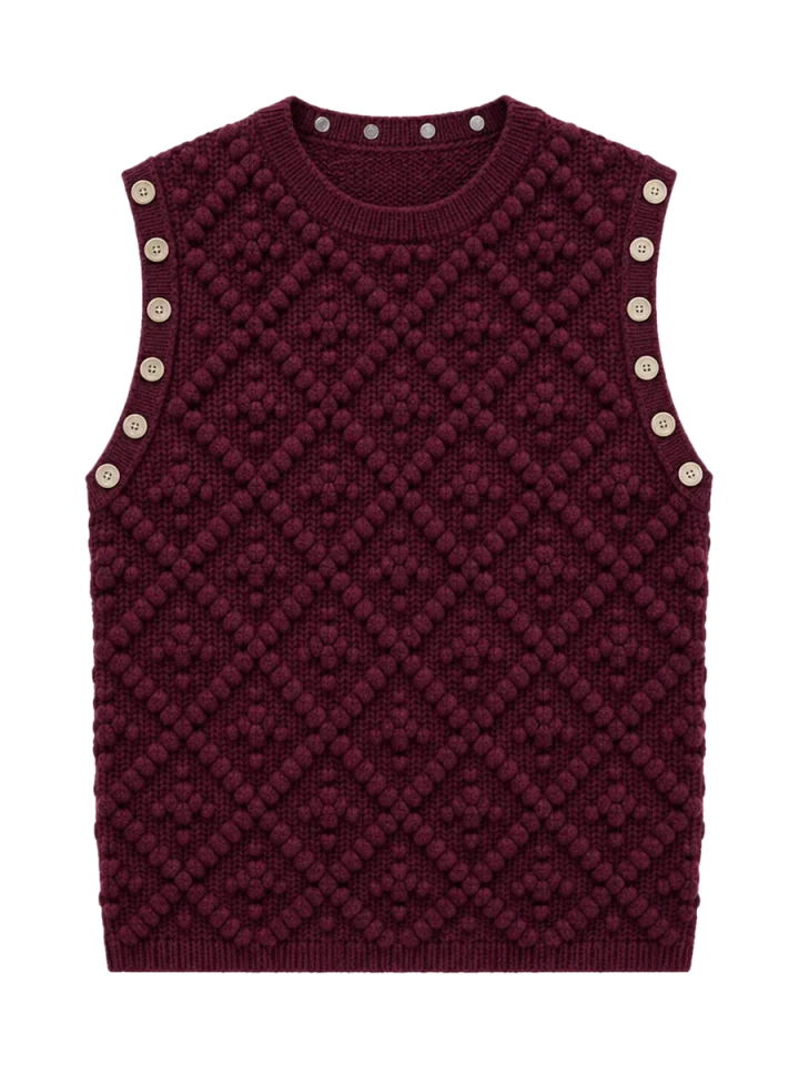 Popcorn Crew Vest, laid flat