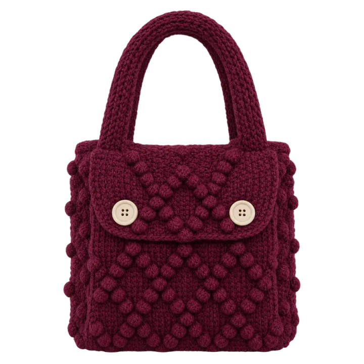 Popcorn Mini Bag, laid flat
