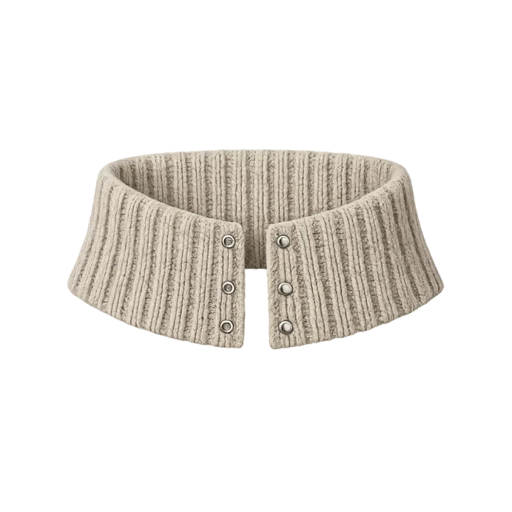 Rib Band Collar, laid flat