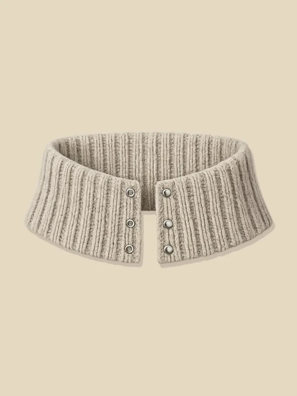 Rib Band Collar, laid flat