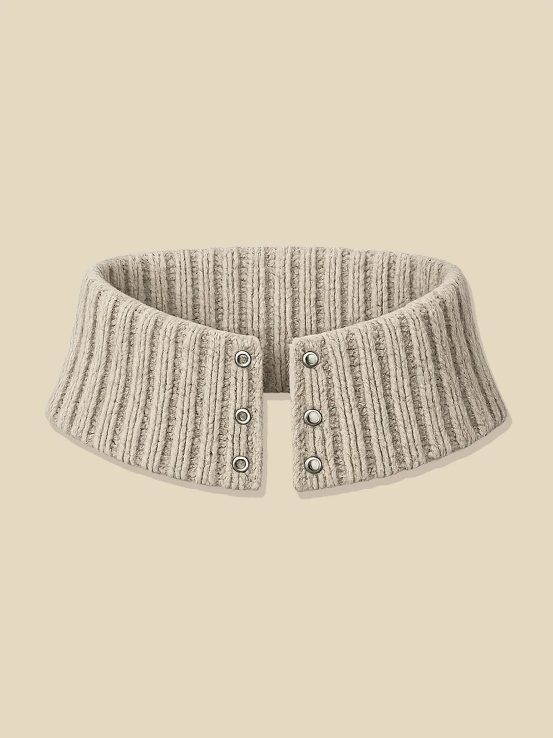 Rib Band Collar, laid flat