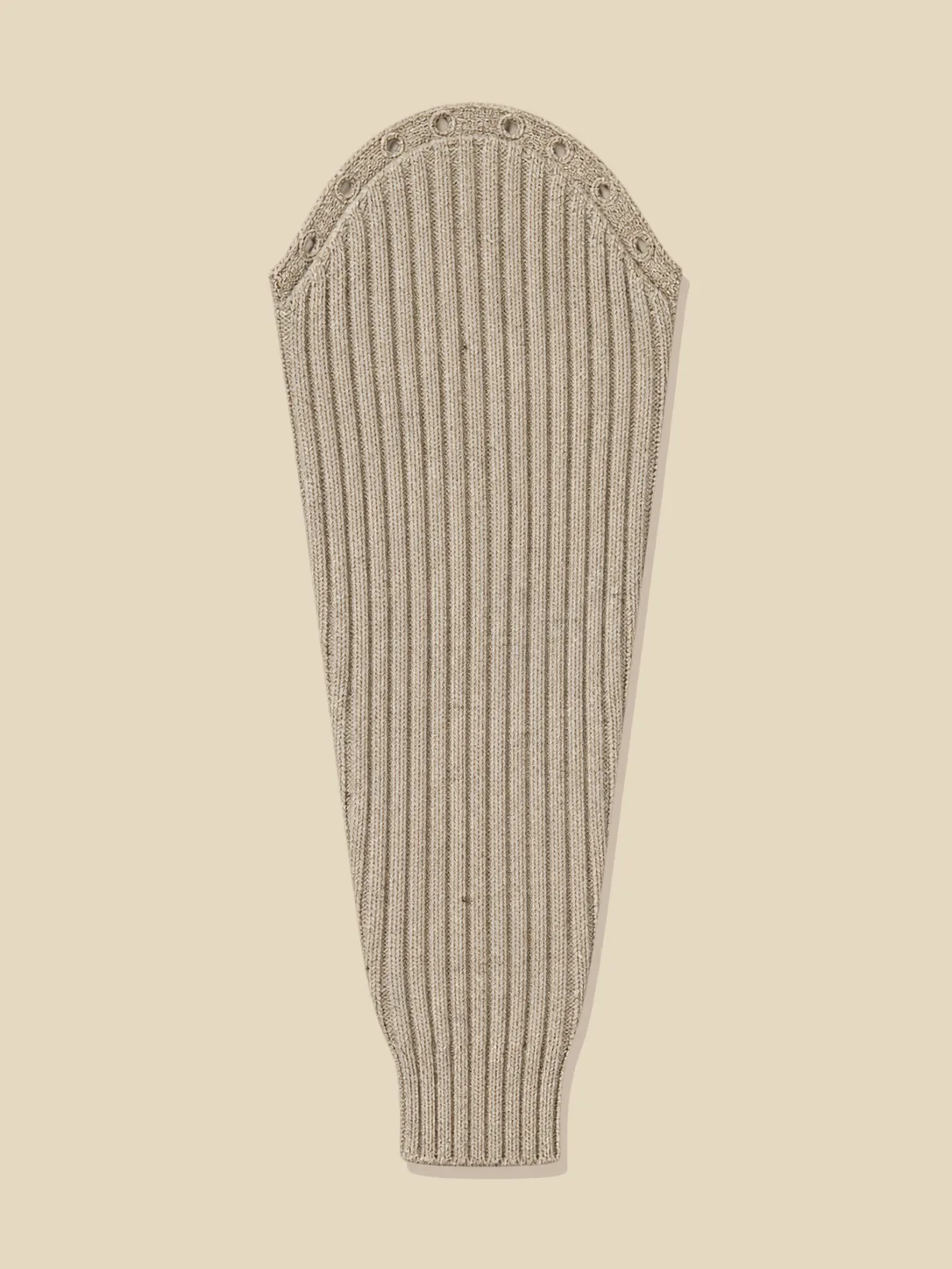 Rib Sleeves, one sleeve laid flat