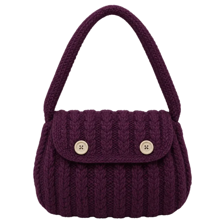 Cable Flap Bag, laid flat