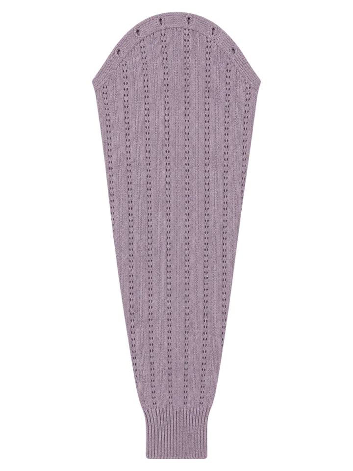 Pointelle Sleeves, laid flat