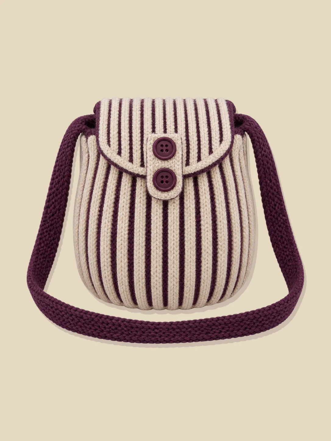 Brioche Beuteltasche, flach liegend
